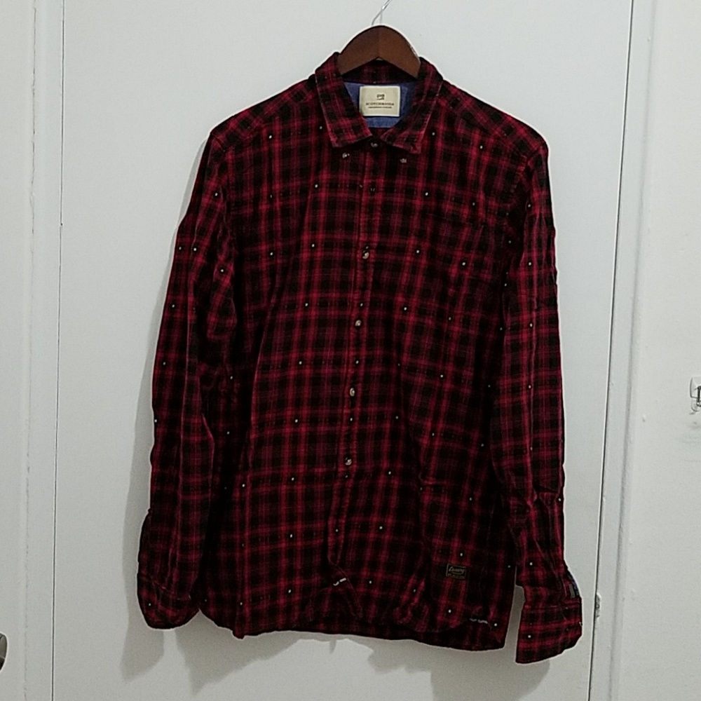 XSOLDX Scotch and Soda Red Plaid Shirt